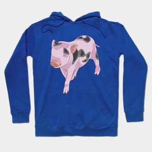 Companion No 13 - Full Color - Teacup Pig Art Hoodie